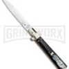 AGA Campolin 10" Brazilian Horn Frosolone Stiletto Automatic Knife - Bayonet 1 AGA Campolin 10" Brazilian Horn Frosolone Stiletto Automatic Knife - Bayonet -Best Knifes Shop AGA Campolin 10in Brazilian Horn Frosolone Stiletto Auto Bayo GX 29289 jr large