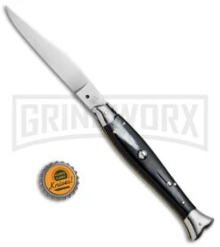 AGA Campolin 10" Brazil Horn Fishtail Picklock Automatic Knife - Polish Plain 9 AGA Campolin 10" Brazil Horn Fishtail Picklock Automatic Knife - Polish Plain -Best Knifes Shop AGA Campolin 10in Fishtail Picklock Italian BP 20096 jr bottlecap large