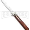 A.G.A. Campolin 9" Dominus Cocobolo Leverlock Automatic Knife - Satin