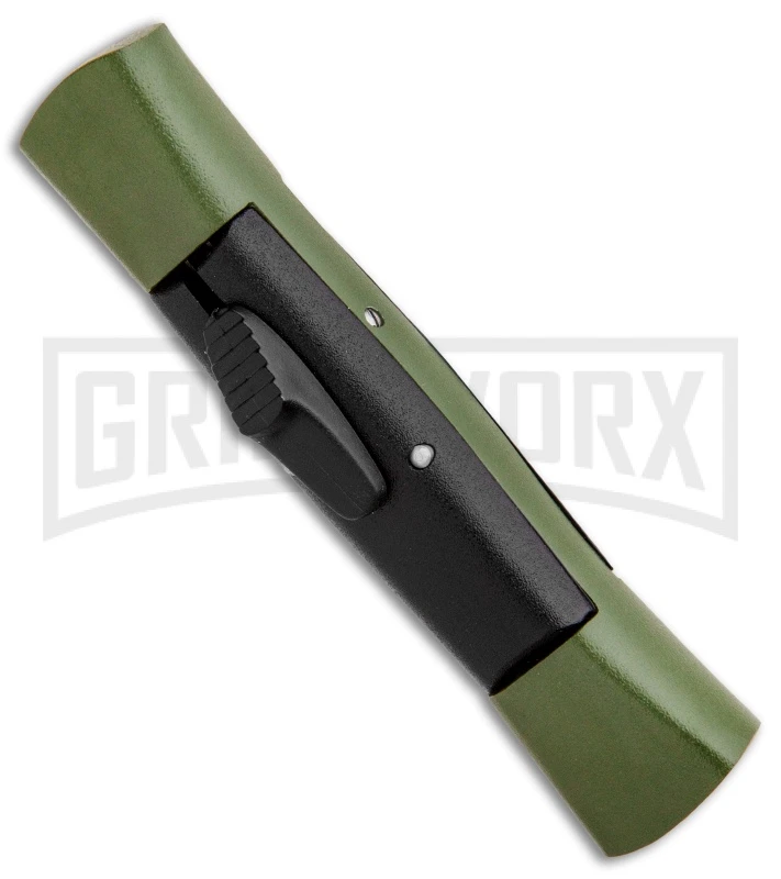 AKC 007 Concord Green/Black OTF Automatic Knife - Flat Satin 4 AKC 007 Concord Green/Black OTF Automatic Knife - Flat Satin - Image 2
