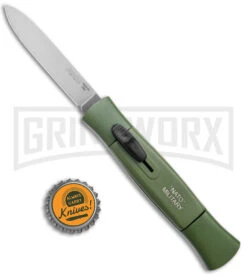 AKC 077 Concord NATO Military Green OTF Automatic Knife - Satin Plain -Best Knifes Shop AKC 077 Concord OTF Auto NATO Military Green Satin Flat BHQ 179232 jr bottlecap large