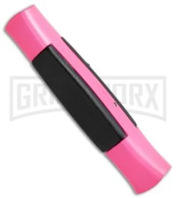 AKC 077 Concord Hot Pink OTF Automatic Knife - Flat Satin Plain -Best Knifes Shop AKC 077 Concord OTF Hot Pink BHQ 72005 jr side large