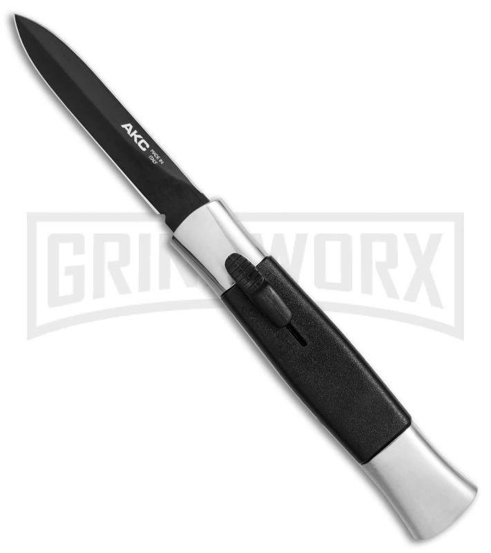 AKC 077 Concord Polish/Black OTF Automatic Knife - Dagger Black 3 AKC 077 Concord Polish/Black OTF Automatic Knife - Dagger Black