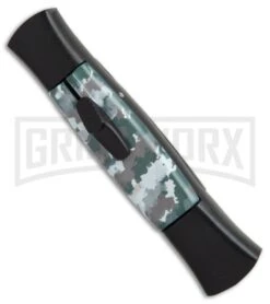 AKC 077 Concord Arctic Camo OTF Automatic Knife - Flat Grind Black Plain -Best Knifes Shop AKC 077 concord arctic camo black plain BP 19006 er side large