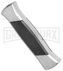 AKC 777 Blackfinger Brushed Aluminum OTF Automatic Knife - Dagger Black Plain -Best Knifes Shop AKC 777 Blackfinger Dagger OTF Auto Brushed Black BHQ 138853 jr side large