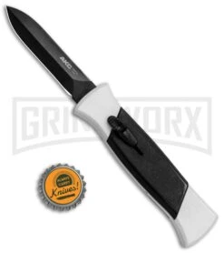 AKC 777 Blackfinger Tactical White/Blk OTF Automatic Knife - Dagger Black Plain 9 AKC 777 Blackfinger Tactical White/Blk OTF Automatic Knife - Dagger Black Plain -Best Knifes Shop AKC 777 Blackfinger Dagger OTF White Black BHQ 82047 jr bottlecap large