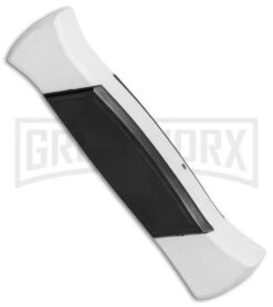 AKC 777 Blackfinger Tactical White/Blk OTF Automatic Knife - Dagger Black Plain 8 AKC 777 Blackfinger Tactical White/Blk OTF Automatic Knife - Dagger Black Plain -Best Knifes Shop AKC 777 Blackfinger Dagger OTF White Black BHQ 82047 jr side large