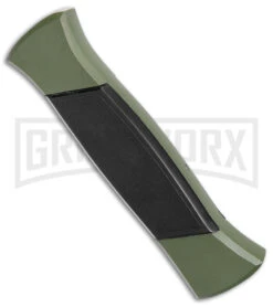 AKC 777 Blackfinger Green/Black OTF Automatic Knife - Satin Tanto 8 AKC 777 Blackfinger Green/Black OTF Automatic Knife - Satin Tanto -Best Knifes Shop AKC 777 Blackfinger OTF Auto Green Black SW Tanto BHQ 152941 jr side large