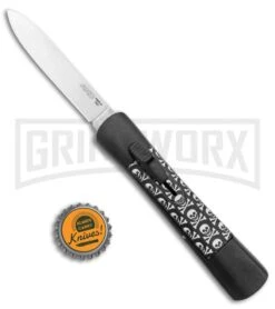 AKC Concord Jolly Roger OTF Automatic Knife - Flat Grind Satin Plain 9 AKC Concord Jolly Roger OTF Automatic Knife - Flat Grind Satin Plain -Best Knifes Shop AKC Concord OTF Auto Jolly Roger Satin BHQ 135716 jr bottlecap large