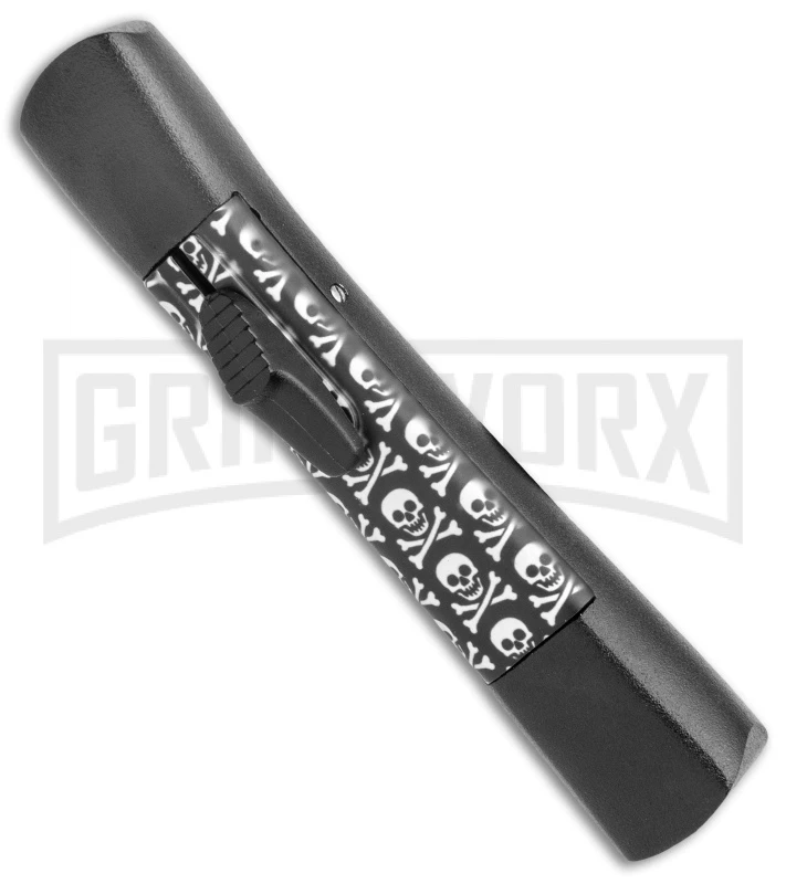 AKC Concord Jolly Roger OTF Automatic Knife - Flat Grind Satin Plain 4 AKC Concord Jolly Roger OTF Automatic Knife - Flat Grind Satin Plain - Image 2