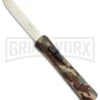 AKC Concord Camo Rubber OTF Automatic Knife - Gold Plain -Best Knifes Shop AKC Concord OTF Camo Rubber Gold BHQ 72046 jr 2 large