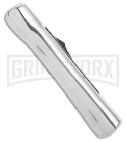 AKC Concord Polish/Black OTF Automatic Knife - Satin Plain -Best Knifes Shop AKC Concord Polish Black OTF Automatic Knife Satin Plain GX 41618 hd side large