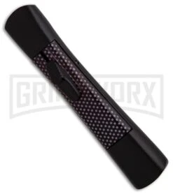 AKC Concord Sim Carbon Fiber OTF Automatic Knife - Flat Black 8 AKC Concord Sim Carbon Fiber OTF Automatic Knife - Flat Black -Best Knifes Shop AKC Concord Sim Carbon Fiber black flat BHQ 90291 er spine large