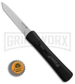AKC Concord Black OTF Automatic Knife - Tanto Satin Plain -Best Knifes Shop AKC Concord Tanto Black Satin BHQ 90284 er bottlecap large