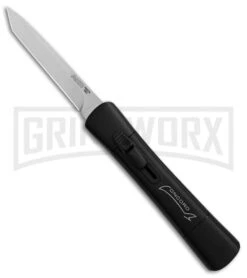 AKC Concord Black OTF Automatic Knife - Tanto Satin Plain