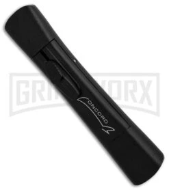 AKC Concord Black OTF Automatic Knife - Tanto Satin Plain -Best Knifes Shop AKC Concord Tanto Black Satin BHQ 90284 er spine large