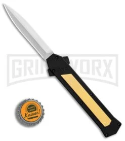 AKC F-16 Brass D/A OTF Automatic Knife - Dagger Satin Plain 9 AKC F-16 Brass D/A OTF Automatic Knife - Dagger Satin Plain -Best Knifes Shop AKC F 16 BHQ Exclusive Brass Dagger Satin Plain GX 30991 er bottlecap large
