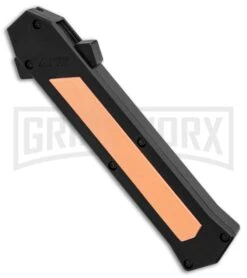 AKC F-16 Copper D/A OTF Automatic Knife - Bayo Satin Plain -Best Knifes Shop AKC F 16 BHQ Exclusive Copper Bayo Satin Plain GX 30992 er spine large