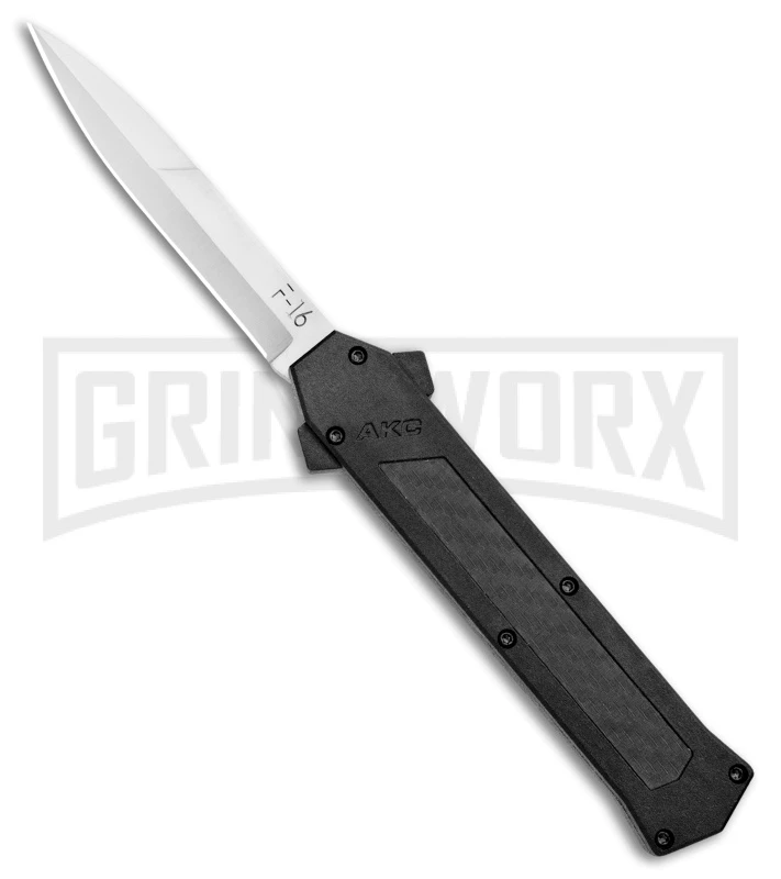 AKC F-16 D/A Bayonet OTF Automatic Knife Black Carbon Fiber (3.3" Bayo) 3 AKC F-16 D/A Bayonet OTF Automatic Knife Black Carbon Fiber (3.3" Bayo)