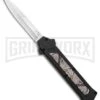 AKC F-16 Diamondback D/A OTF Automatic Knife - Bayo Satin Plain -Best Knifes Shop AKC F 16 DA Bayo OTF Auto Diamondback Satin BHQ 131609 jr large