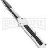 AKC F-16 White D/A OTF Automatic Knife - Bayo Two Tone Plain 1 AKC F-16 White D/A OTF Automatic Knife - Bayo Two Tone Plain -Best Knifes Shop AKC F 16 DA Bayo OTF Auto White TT BHQ 114660 jr large