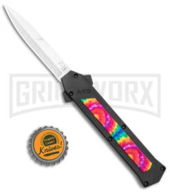 AKC F-16 Tie Dye D/A OTF Automatic Knife - Bayo Satin Plain 9 AKC F-16 Tie Dye D/A OTF Automatic Knife - Bayo Satin Plain -Best Knifes Shop AKC F 16 DA Bayo OTF Tie Dye Satin BHQ 143649 jr bottlecap large