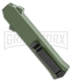 AKC F-16 OD Green D/A OTF Automatic Knife - Bayo Two TonePlain -Best Knifes Shop AKC F 16 OD Green D A OTF Automatic Knife Bayo Two TonePlain GX 35588 LS Side large