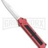 AKC F-16 Red D/A OTF Automatic Knife - Bayo Satin Plain -Best Knifes Shop AKC F 16 Red DA OTF Bayo Satin Plain BP 23854 jr large