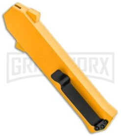 AKC F-16 Yellow D/A OTF Automatic Knife - Dagger Satin Plain 8 AKC F-16 Yellow D/A OTF Automatic Knife - Dagger Satin Plain -Best Knifes Shop AKC F 16 Yellow DA OTF Auto Dagger Satin GX 37626 jr side large