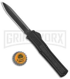 AKC F-20 Black D/A OTF Automatic Knife - Spear Point Black Plain 9 AKC F-20 Black D/A OTF Automatic Knife - Spear Point Black Plain -Best Knifes Shop AKC F 20 DA Dagger OTF Auto Black Black BHQ 140839 jr bottlecap large