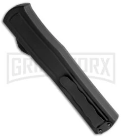 AKC F-20 Black D/A OTF Automatic Knife - Spear Point Black Plain 8 AKC F-20 Black D/A OTF Automatic Knife - Spear Point Black Plain -Best Knifes Shop AKC F 20 DA Dagger OTF Auto Black Black BHQ 140839 jr side large