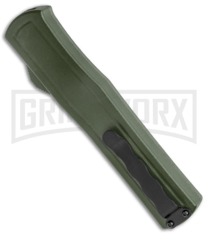 AKC F-20 OD Green D/A OTF Automatic Knife - Satin Plain 5 AKC F-20 OD Green D/A OTF Automatic Knife - Satin Plain - Image 3
