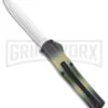 AKC F-20 Camo D/A OTF Automatic Knife - Spear Point Satin Plain
