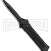 AKC F-16 Black Inlay D/A OTF Automatic Knife - Bayo Black Plain