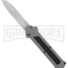 AKC F-16 Gray D/A OTF Automatic Knife - Bayo Satin Plain -Best Knifes Shop AKC F16 DA Bayo Satin Plain BP 25691 er large