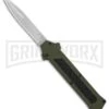 AKC F-16 OD Green D/A OTF Automatic Knife - Bayo Satin Plain -Best Knifes Shop AKC F16 OD Green DA Bayo Satin Plain BP 25690 er large