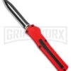 AKC F-20 D/A Dagger Dark Red Aluminum OTF Automatic Knife - Two Tone Plain 1 AKC F-20 D/A Dagger Dark Red Aluminum OTF Automatic Knife - Two Tone Plain -Best Knifes Shop AKC F20 DA Dagger OTF AK Red Alum 3in Two Tone BHQ 178590 td large