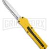 AKC F-20 D/A Dagger Yellow Aluminum OTF Automatic Knife - Satin Plain 1 AKC F-20 D/A Dagger Yellow Aluminum OTF Automatic Knife - Satin Plain -Best Knifes Shop AKC F20 DA OTF AK Dagger yellow Alum 3in Satin BHQ 178761 td large