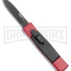 AKC Minion Concord Red/Black OTF Automatic Knife - Black Plain -Best Knifes Shop AKC Minion Concord OTF Auto Red Black Black BHQ 24199 jr large
