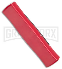 AKC Minion Concord Red/Black OTF Automatic Knife - Black Plain -Best Knifes Shop AKC Minion Concord OTF Auto Red Black Black BHQ 24199 jr side large