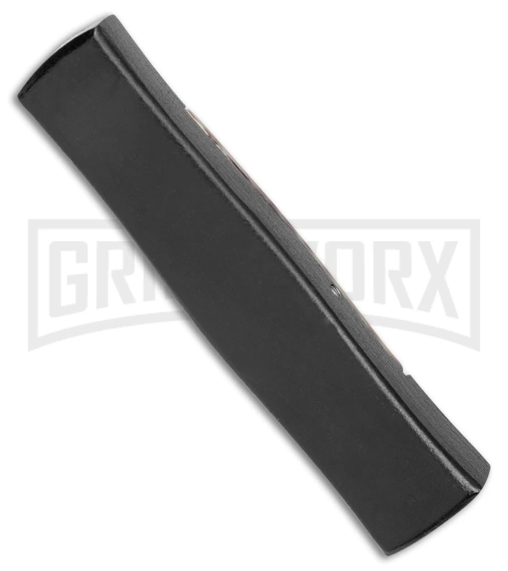 AKC Minion Concord Snake Skin OTF Automatic Knife - Dagger Black Plain 5 AKC Minion Concord Snake Skin OTF Automatic Knife - Dagger Black Plain - Image 3