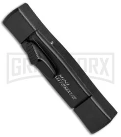 AKC Minion Concord Black OTF Automatic Knife - Flat Gold Plain 6 AKC Minion Concord Black OTF Automatic Knife - Flat Gold Plain -Best Knifes Shop AKC Minion OTF Concord Black Gold Flat BHQ 52367 jr spine large