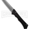 AKC Smarty Black Automatic Knife Reverse Tanto - Stonewash Plain -Best Knifes Shop AKC Smarty Automatic Knife Black Aluminum 3.3in Stonewash BHQ 180893 hd large