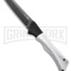 AKC Smarty Silver W/Black Bolster Automatic Knife Reverse Tanto - Black SW Plain 2 AKC Smarty Silver W/Black Bolster Automatic Knife Reverse Tanto - Black SW Plain -Best Knifes Shop AKC Smarty Automatic Knife Silver w Black Bolster 3.3in Black Stonewash BHQ 185812 hd large
