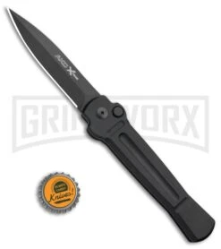 AKC X-treme Ace Black Automatic Knife - Black Plain 9 AKC X-treme Ace Black Automatic Knife - Black Plain -Best Knifes Shop AKC X TREME ACE Side Opening Automatic Knife Black Black BHQ 100384 kp bottle cap large