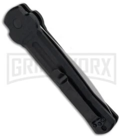 AKC X-treme Ace Black Automatic Knife - Satin Plain -Best Knifes Shop AKC X TREME ACE Side Opening Automatic Knife Black Satin BHQ 100386 kp side large