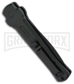AKC X-treme Ace Dark Green Automatic Knife - Black Plain -Best Knifes Shop AKC X TREME ACE Side Opening Automatic Knife Green Black BHQ 100385 kp side large