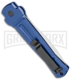 AKC X-treme ACE Blue Automatic Knife - Satin Plain 8 AKC X-treme ACE Blue Automatic Knife - Satin Plain -Best Knifes Shop AKC X treme Ace Auto Blue Satin BHQ 105467 jr side large