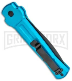 AKC X-treme ACE Light Blue Automatic Knife - Black 8 AKC X-treme ACE Light Blue Automatic Knife - Black -Best Knifes Shop AKC X treme Ace Auto Light Blue Black ACE LBLB BHQ 115396 jr side large