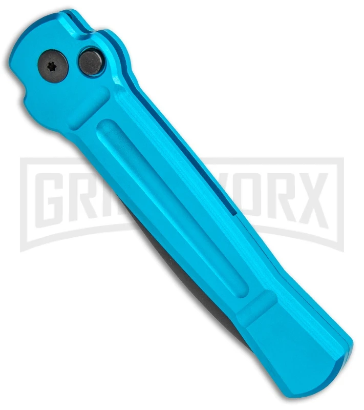 AKC X-treme ACE Light Blue Automatic Knife - Black 4 AKC X-treme ACE Light Blue Automatic Knife - Black - Image 2